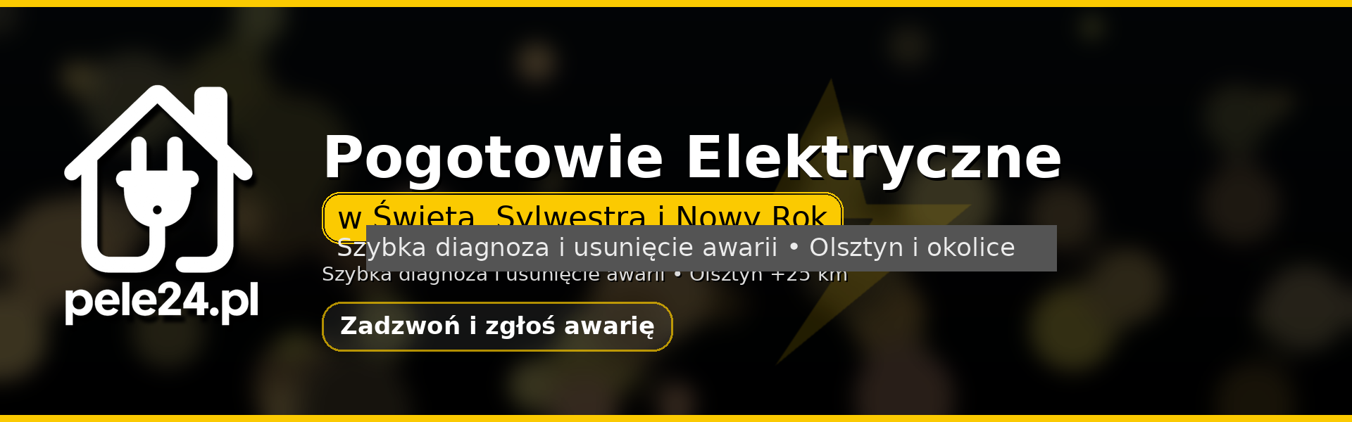 Pogotowie elektryczne - usuwanie awarii