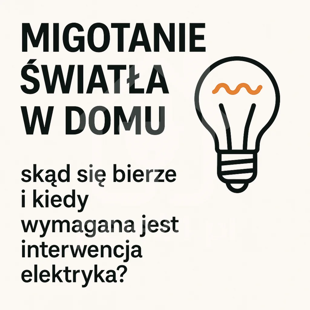 Migotanie światła w domu